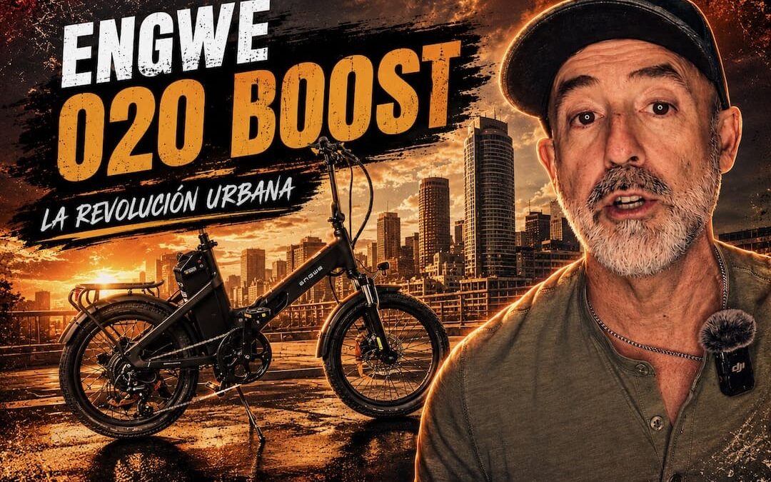 ENGWE O20 BOOST – BICI ELECTRICA URBANA PLEGABLE DE 20″ CON SUSPENSIONES